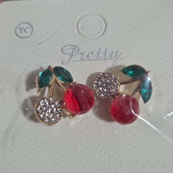 Pretty Jewelry - 🎯5 for $15 Earrings Vibrant Jewelry Collection In Cherry Design